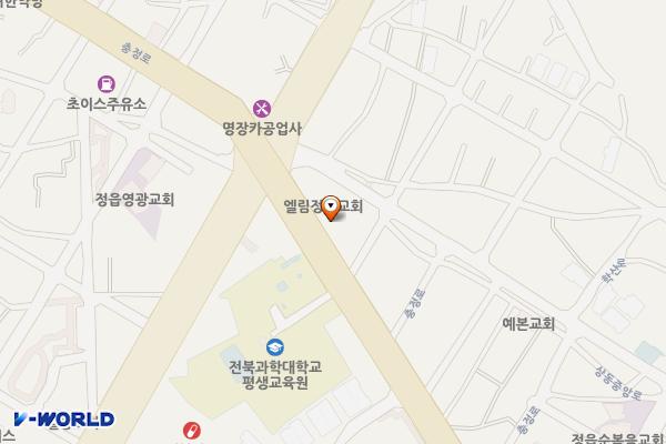 상동우체국 위치 지도 — 전북특별자치도 정읍시 충정로 120  (상동,401-3)