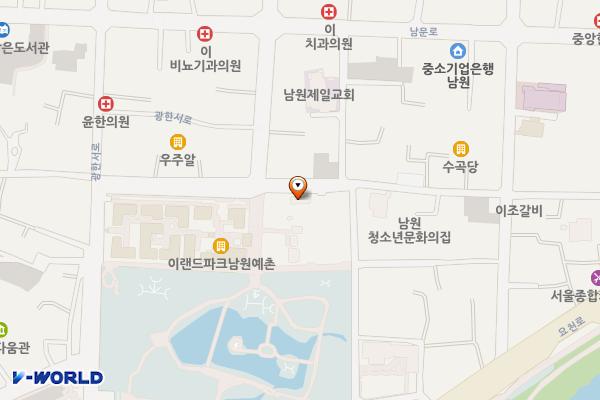 남원예촌 2지구 위치 지도 — 전북특별자치도 남원시 광한북로 20