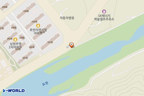 호반삼거리 위치 지도 — 전북특별자치도 남원시 요천로 1734 (월락동)