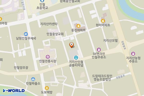지리산공용터미널 위치 지도 — 전북특별자치도 남원시 인월면 인월북2길 18