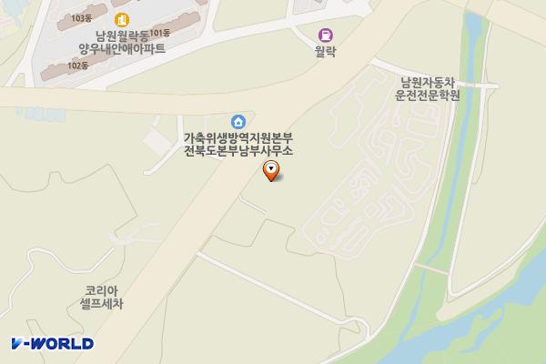 부영주유소 위치 지도 — 전북특별자치도 남원시 요천로 1780 (월락동)