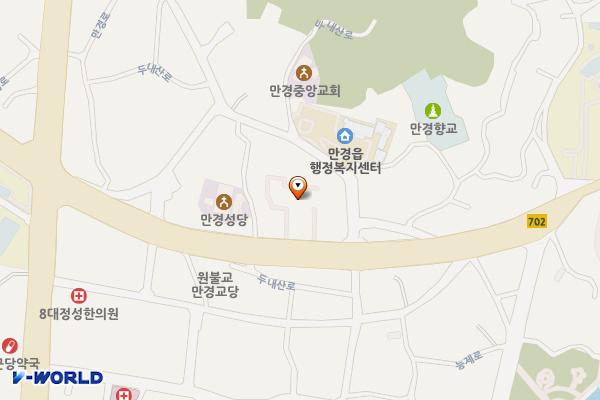 만경119안전센터1층 위치 지도 — 전북특별자치도 김제시 만경읍 두릉길 49