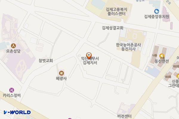 익산세무서김제지서 위치 지도 — 전북특별자치도 김제시 신풍길 205, 세무서 (신풍동)