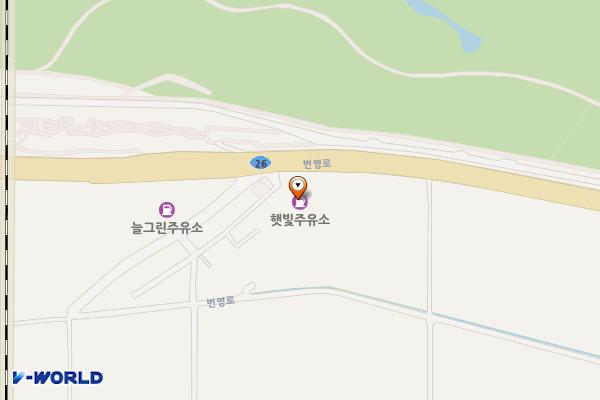 햇빛주유소 위치 지도 — 전북특별자치도 김제시 백구면 번영1길 3