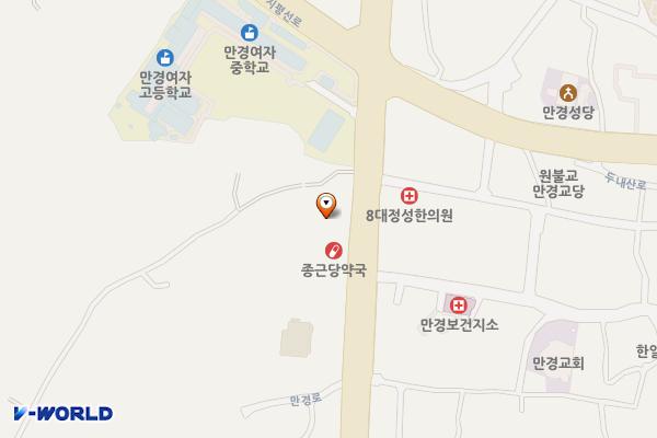 만경터미널 위치 지도 — 전북특별자치도 김제시 만경읍 만경로 813