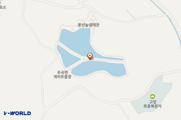 봉산리 공영주차장 위치 지도 — 경상북도 고령군 우곡면 봉산리 1208-1