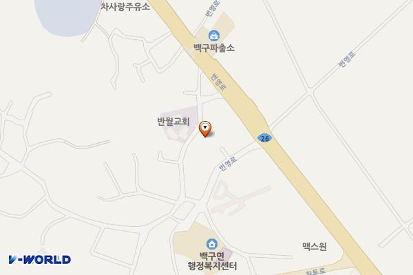 백구우체국 위치 지도 — 전북특별자치도 김제시 백구면 번영로 2514 (반월리, 백구우체국)