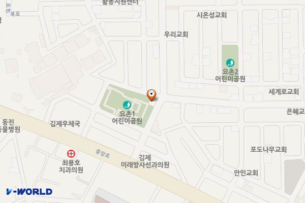 요촌1어린이공원 위치 지도 — 전북특별자치도 김제시 요촌서길 25