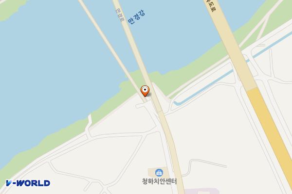 새창이다리 공중화장실 위치 지도 — 전북특별자치도 김제시 청하면 만경로 1511-2