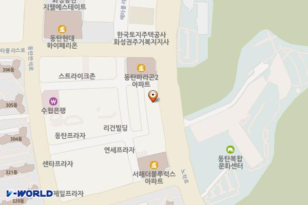 동탄남광장(다은노상) 위치 지도 — 경기도 화성시 동탄구 노작로 147