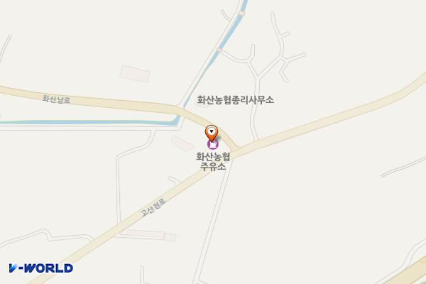 화산농협주유소 위치 지도 — 완주군 화산면 화산남로 3