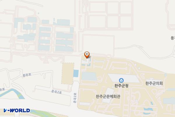 완주군립중앙도서관 위치 지도 — 전북특별자치도 완주군 용진읍 지암로 61, 완주군청