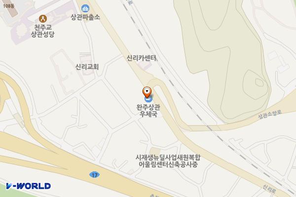 완주상관우체국 위치 지도 — 완주군 상관면 신리로 59