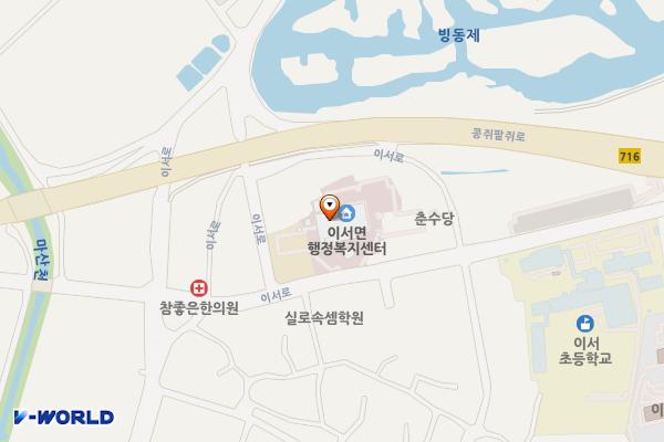 이서면 행정복지센터 위치 지도 — 전북특별자치도 완주군 이서면 이서로 55, 이서면행정복지센터(이서면사무소)