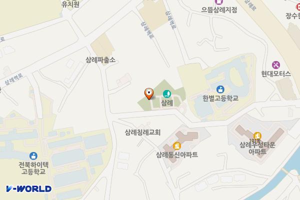 완주 충혼탑공원 공중화장실 위치 지도 — 전북특별자치도 완주군 삼례읍 삼례리 1429-29