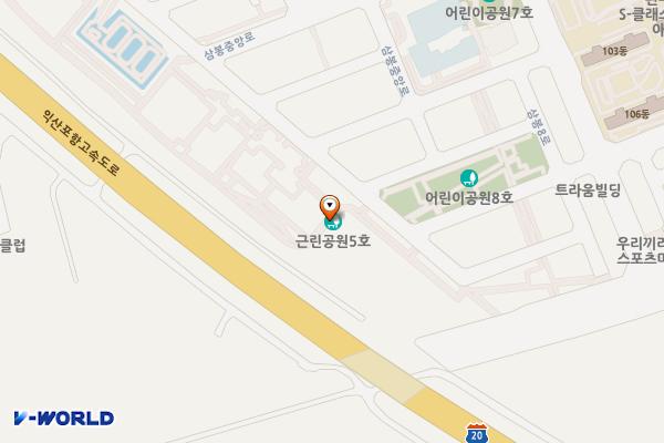 삼례 근린공원 5호(감돌숲공원) 위치 지도 — 전북특별자치도 완주군 삼례읍 신기길 29