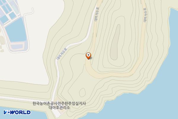 대아정 공중화장실 위치 지도 — 전북특별자치도 완주군 고산면 소향리 산 92-1