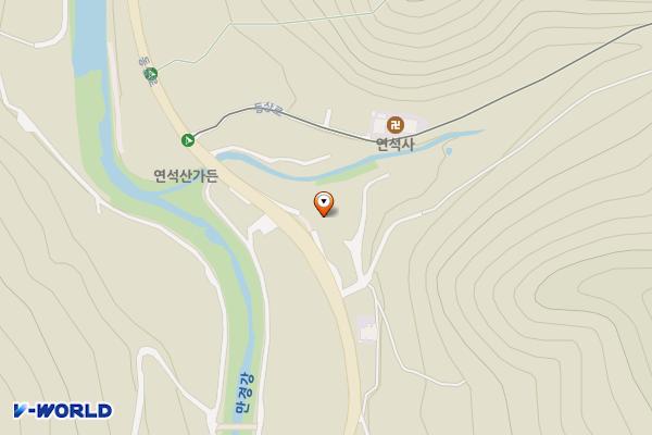 연석산주차장 위치 지도 — 완주군 동상면 사봉리 532