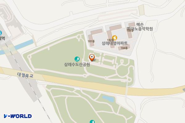 삼례수도산공원 위치 지도 — 전북특별자치도 완주군 삼례읍 후정리 112