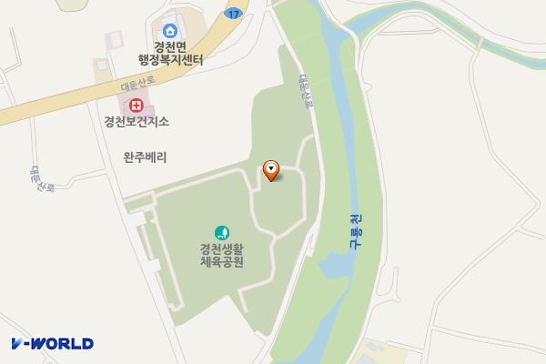 경천생활체육공원-1 위치 지도 — 완주군 경천면 경천리 680-10