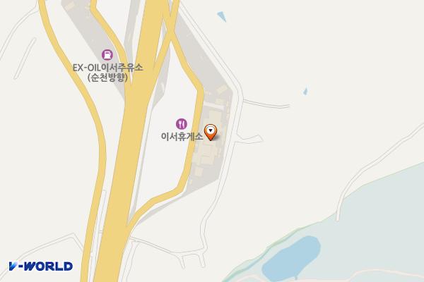 이서 상(천안)휴게소 위치 지도 — 전북특별자치도 완주군 이서면 호남고속도로 162, 이서휴게소 천안방향