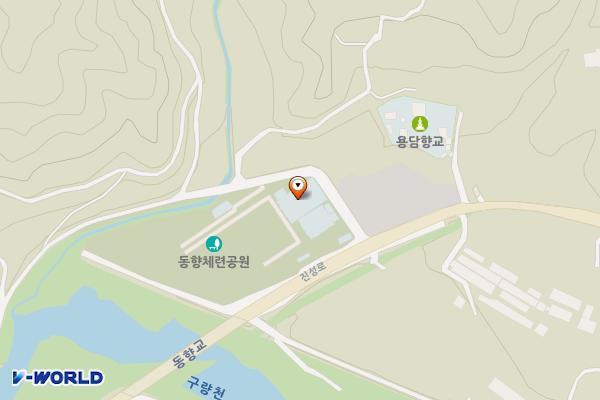 동향면 체련공원 화장실 2번 위치 지도 — 전북특별자치도 진안군 동향면 진성로 1687