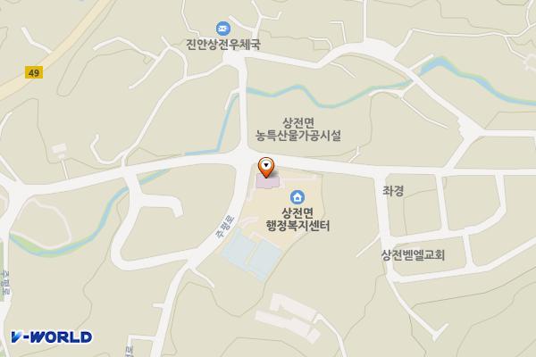 상전면보건지소 위치 지도 — 전북특별자치도 진안군 상전면 주평로 41