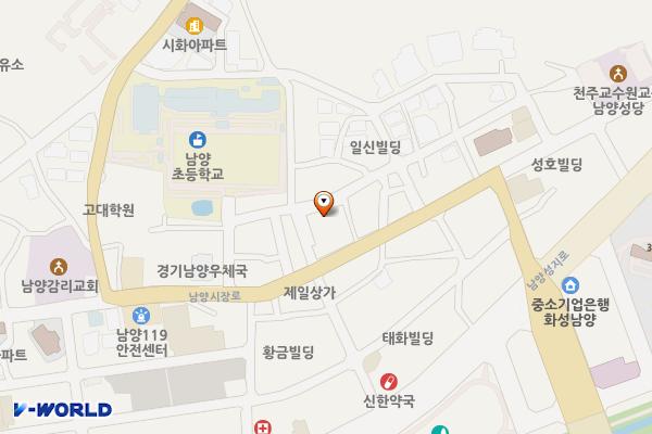 남양재래시장 위치 지도 — 경기도 화성시 만세구 남양읍 남양시장로55번길 16