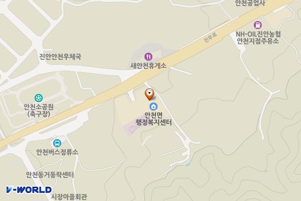 안천면행정복지센터 화장실 위치 지도 — 전북특별자치도 진안군 안천면 진무로 2998