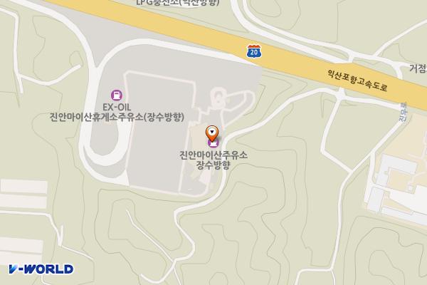 진안마이산(장수)휴게소 위치 지도 — 전북특별자치도 진안군 진안읍 익산장수고속도로 42, 진안마이산(장수)휴게소