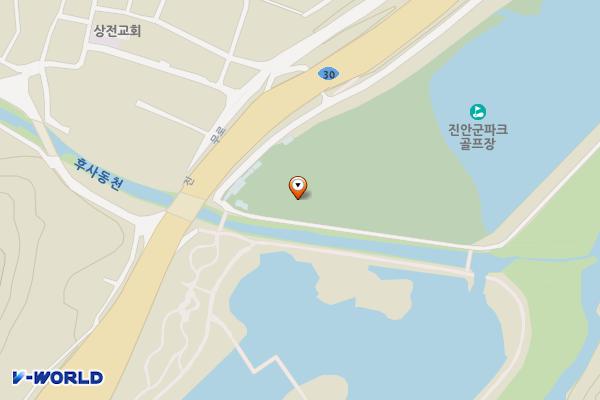 12층 화장실(용담호자연생태습지원내) 위치 지도 — 전북특별자치도 진안군 진안읍 운산리 71-7