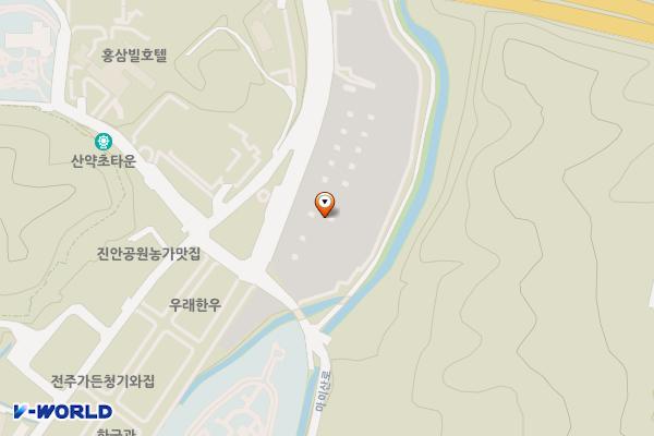 관광단지주차장 2화장실 위치 지도 — 전북특별자치도 진안군 진안읍 단양리 746