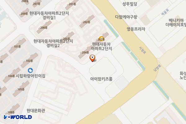 남양읍 공영(노상) 위치 지도 — 경기도 화성시 만세구 남양읍 남양리 2405