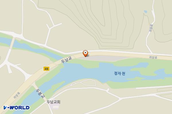 두남천 주차장 위치 지도 — 전북특별자치도 진안군 부귀면 두남리 461-25