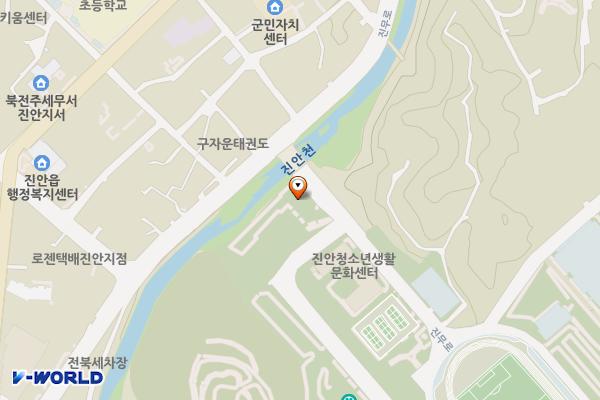 만남의광장 공중화장실 위치 지도 — 전북특별자치도 진안군 진안읍 군하리 223-2