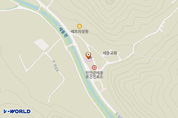 세동보건진료소 위치 지도 — 전북특별자치도 진안군 부귀면 모래재로 915