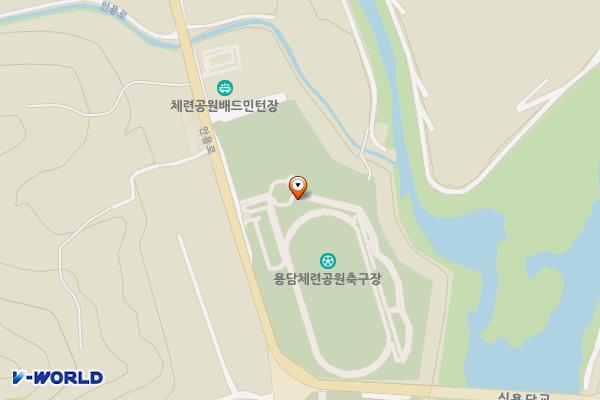 용담체련공원 위치 지도 — 전북특별자치도 진안군 용담면 안용로 880