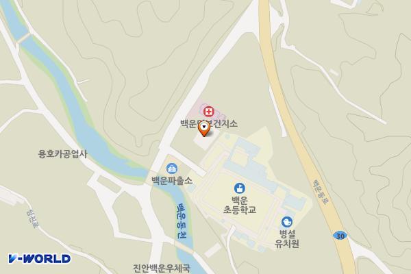 매사냥체험홍보관 위치 지도 — 전북특별자치도 진안군 백운면 임진로 1342