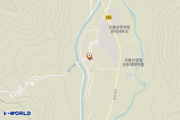 구봉산 2주차장 여자화장실 위치 지도 — 전북특별자치도 진안군 주천면 운봉리 675