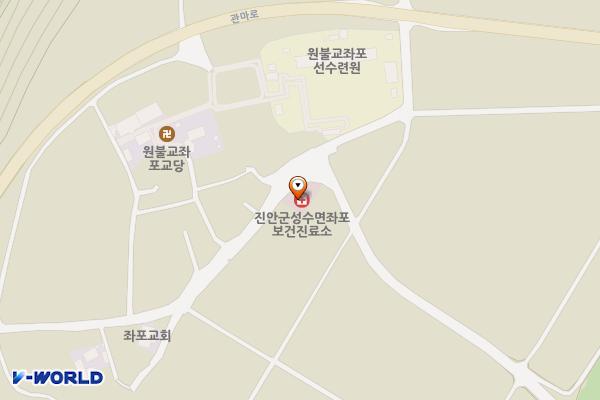 좌포보건진료소 위치 지도 — 전북특별자치도 진안군 성수면 원좌길 46