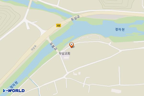 두남교회 옆 화장실 위치 지도 — 전북특별자치도 진안군 부귀면 두남리 497-21