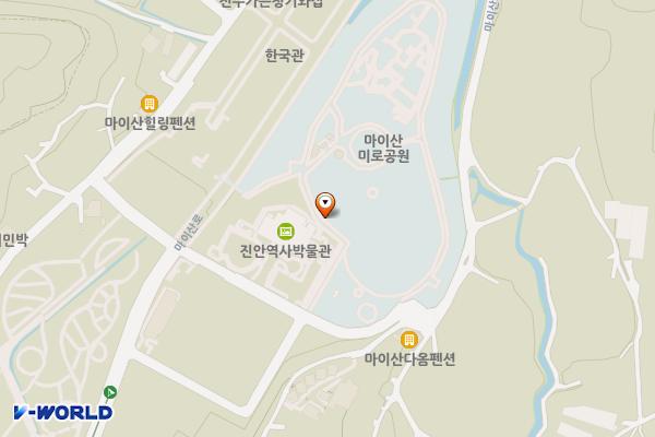 진안역사박물관 위치 지도 — 전북특별자치도 진안군 진안읍 내사양길 7