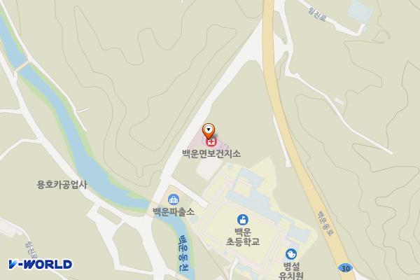 백운보건지소 위치 지도 — 전북특별자치도 진안군 백운면 임진로 1346