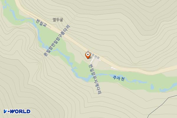 무지개다리화장실 위치 지도 — 전북특별자치도 진안군 주천면 대불리 1-9