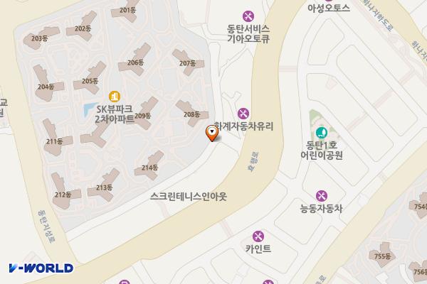 기산동 위치 지도 — 경기도 화성시 병점구 기산동 476-5
