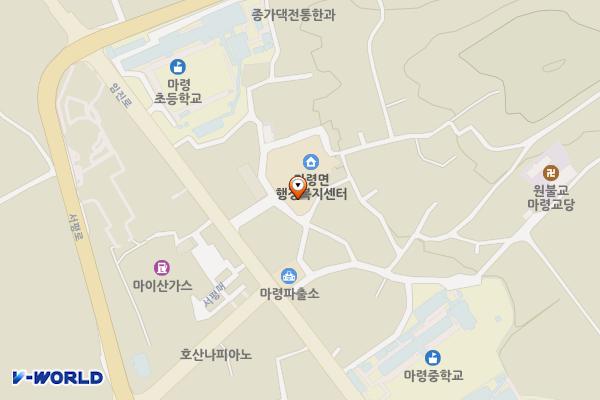 마령보건지소 위치 지도 — 전북특별자치도 진안군 마령면 솔안2길 8-1