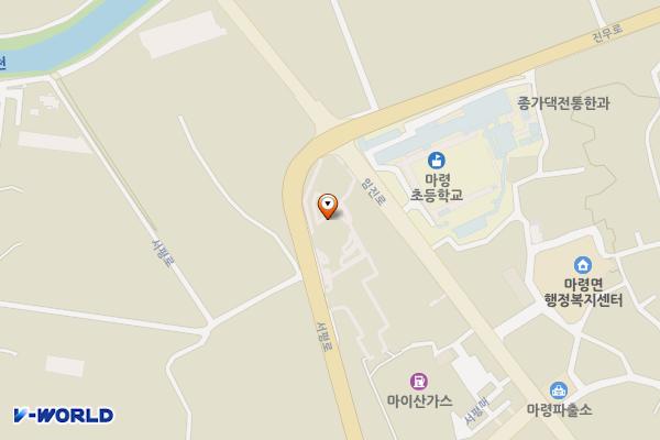 마령활력센터 위치 지도 — 전북특별자치도 진안군 마령면 평지리 1037-2