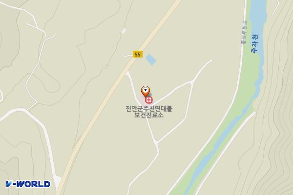 대불보건진료소 위치 지도 — 전북특별자치도 진안군 주천면 벌뜸길 9