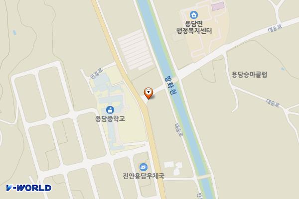 용담 중앙마을공중화장실 위치 지도 — 전북특별자치도 진안군 용담면 송풍리 998-1