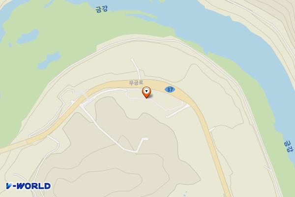 반딧불 생태공원(이동식화장실) 위치 지도 — 전북특별자치도 무주군 무주읍  용포리 1240